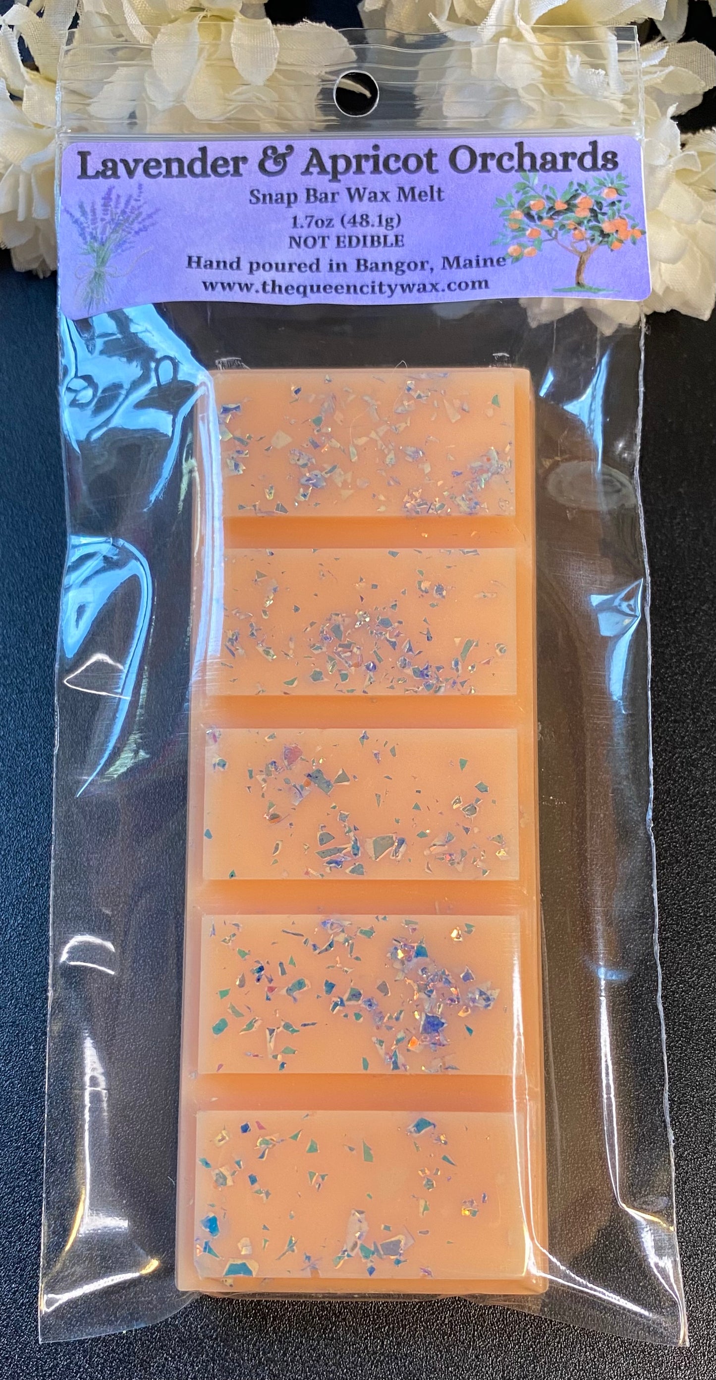 Lavender & Apricot Orchards scented wax melt | home fragrance