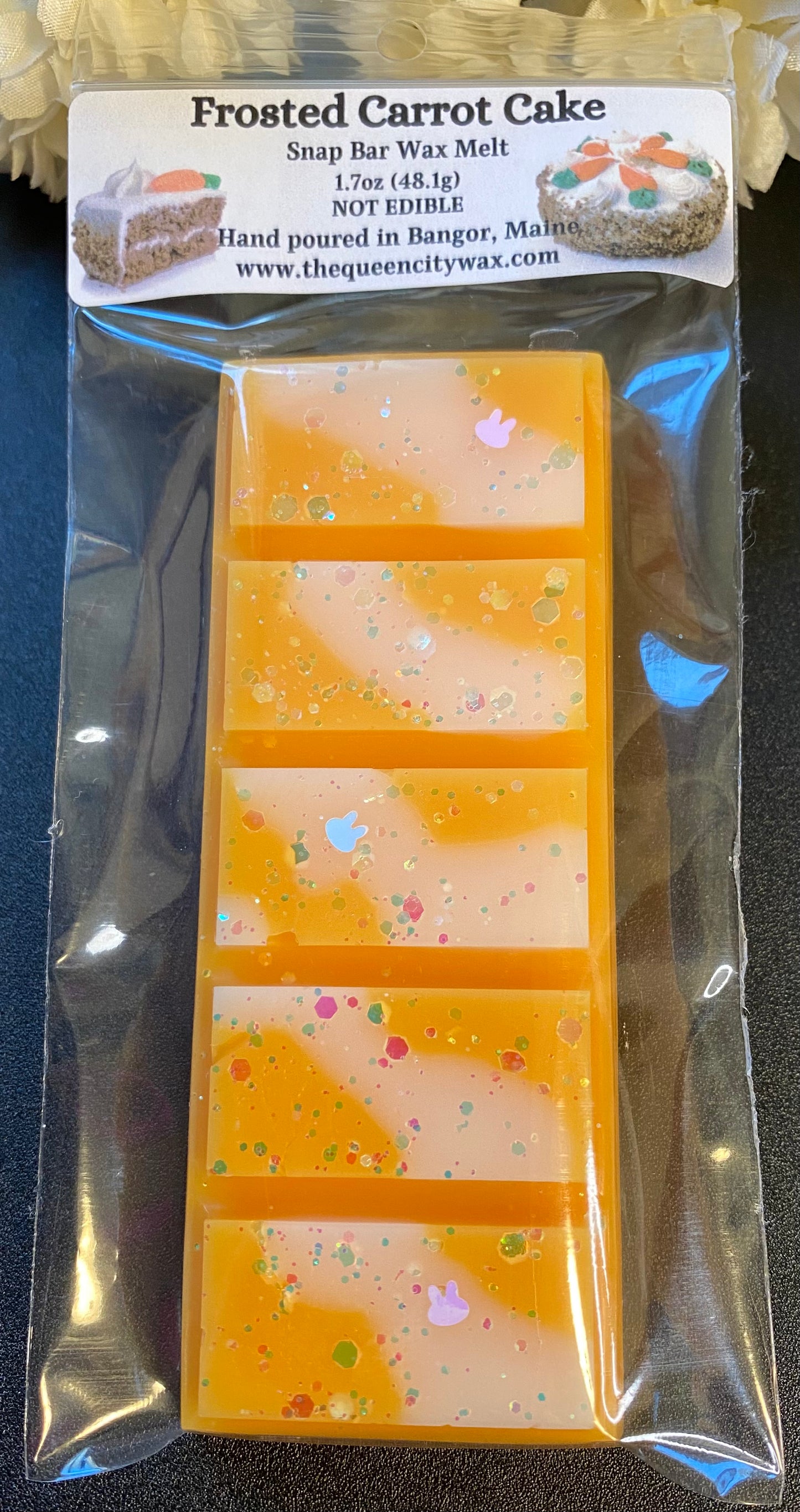 Frosted Carrot Cake scented wax melt | home fragrance