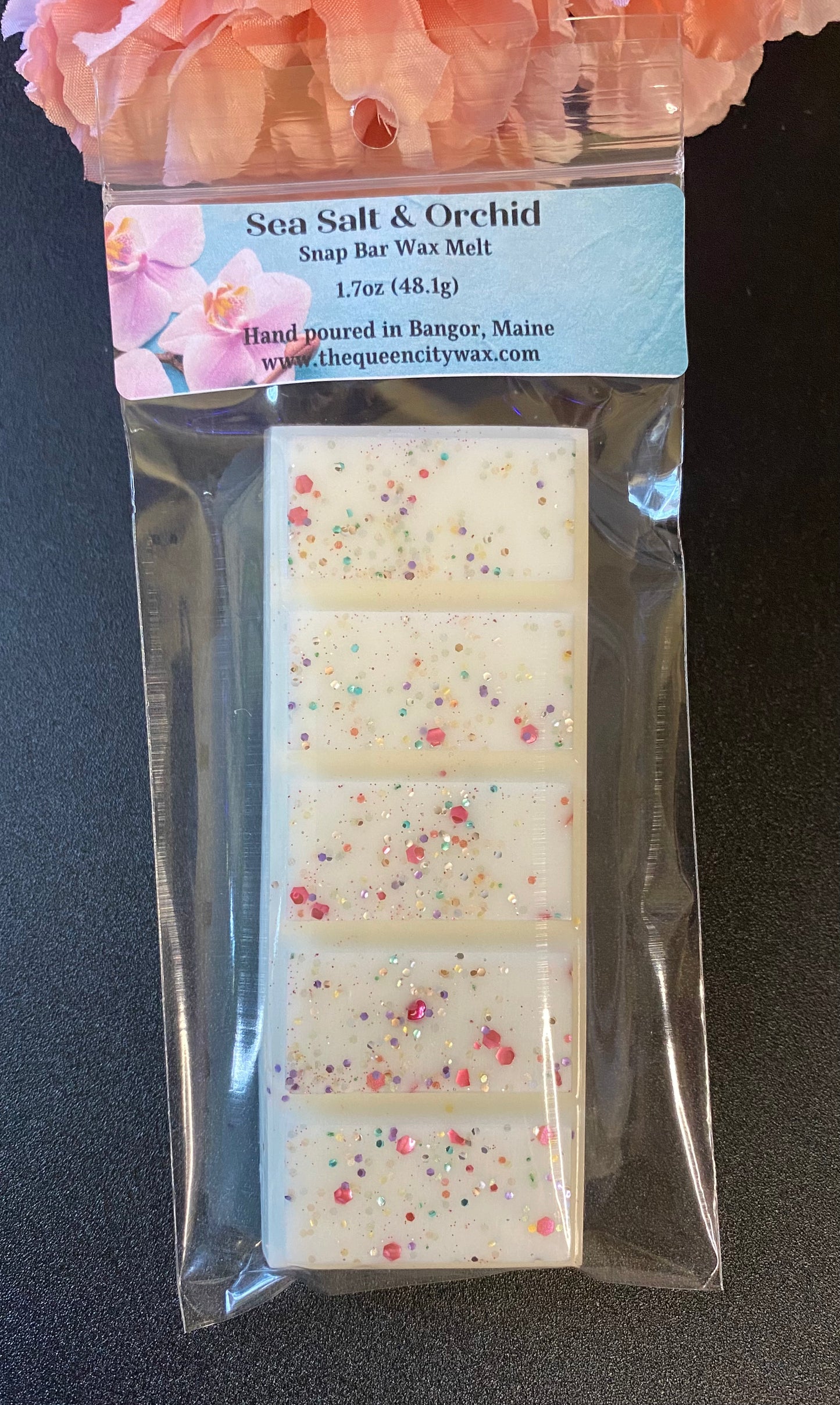 Sea Salt & Orchid scented wax melt | home fragrance