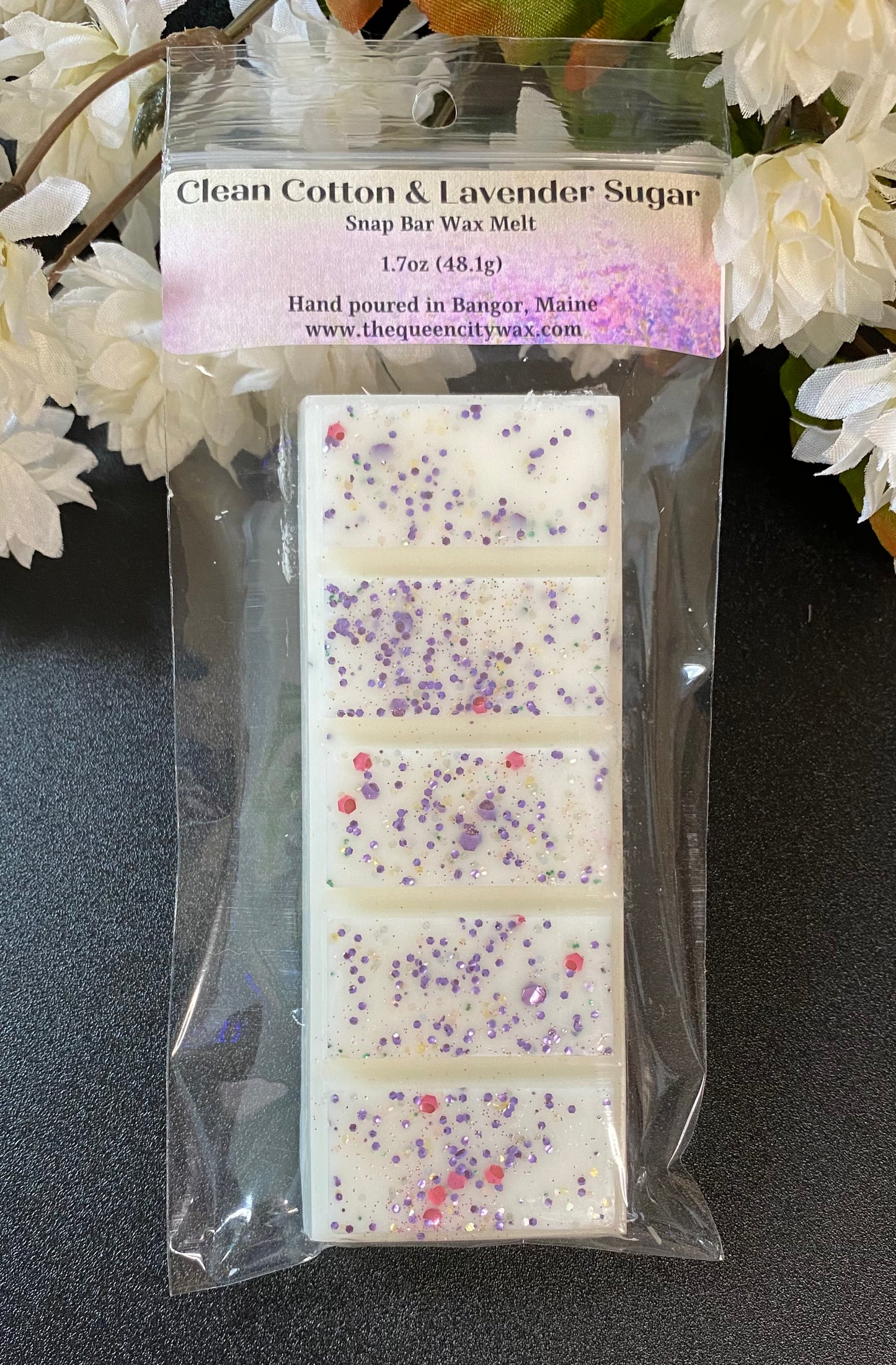 Clean Cotton & Lavender Sugar scented wax melt | home fragrance